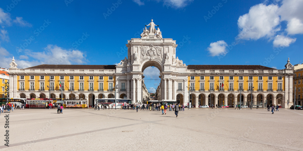 Commerce square - Praca do commercio in Lisbon - Portugal