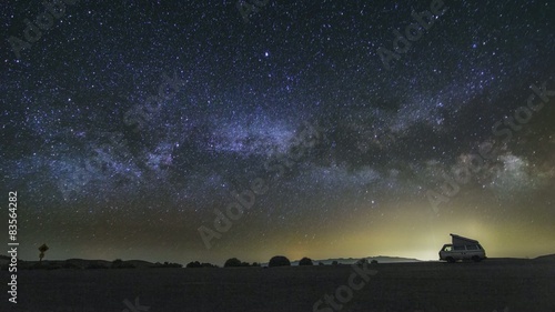 Dantes View, Death Valley Night Sky Milky Way Timelapse