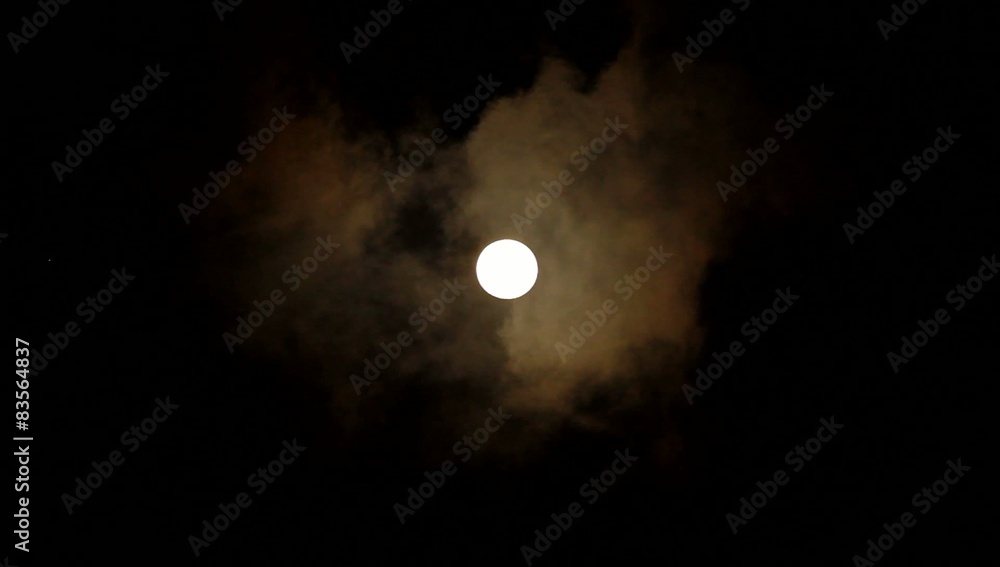 windy cloud moving through full moon at night for horror scene windy cloud moving through full moon at night for horror scene