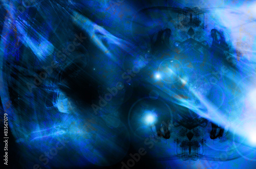 Galaxy Digital art background © evegenesis