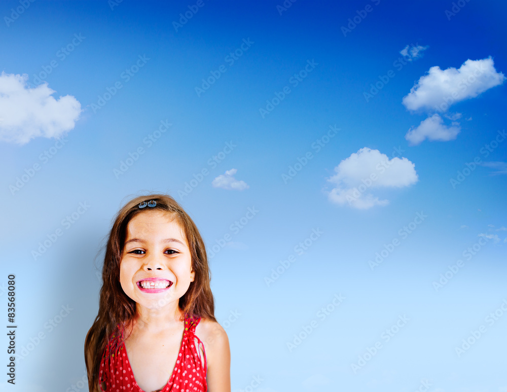 Little Girls Adorable BEautiful Cheerful Smiling Concept Little Girls Adorable BEautiful Cheerful Smiling Concept