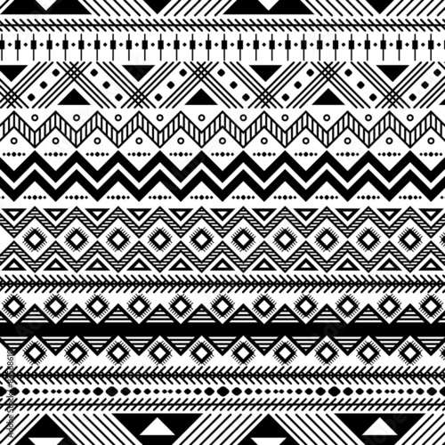 geometric abstract seamless pattern ethnic style 
