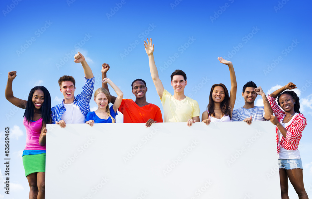 Group Friends Outdoors Volunteer Unity Cooperation Fun Concept Group Friends Outdoors Volunteer Unity Cooperation Fun Concept
