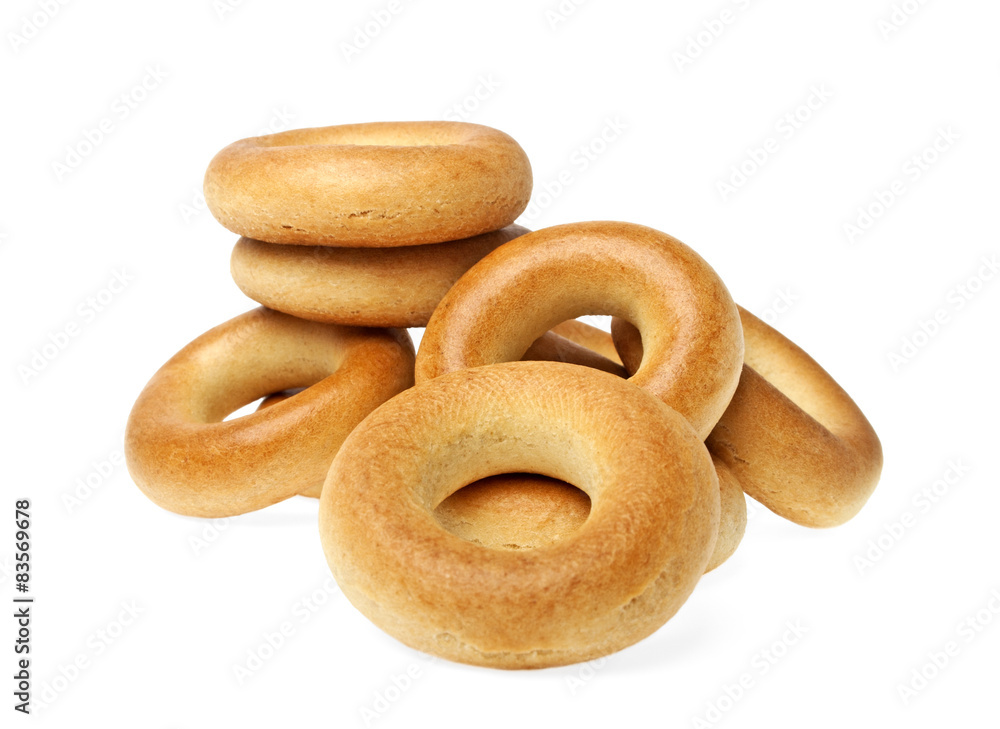 Bagels isolated on a white background