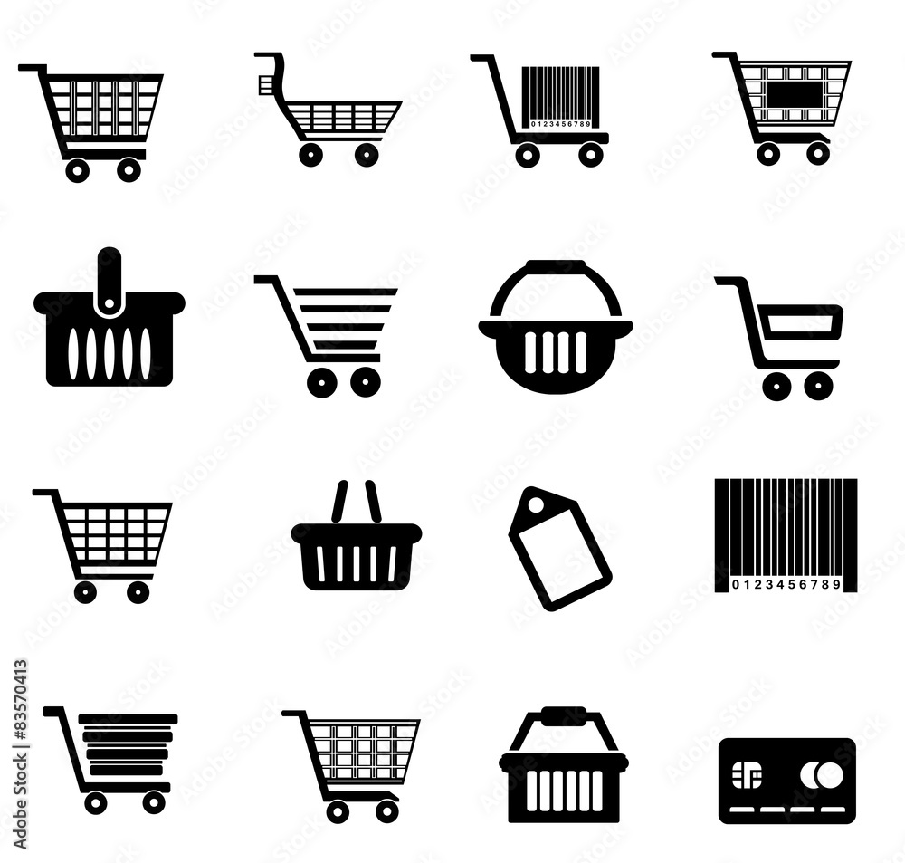 Achats en 16 icônes Achats en 16 icônes