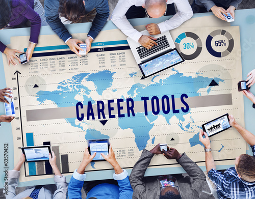 Carrer Tools Job Profession Hiring Employment Concept