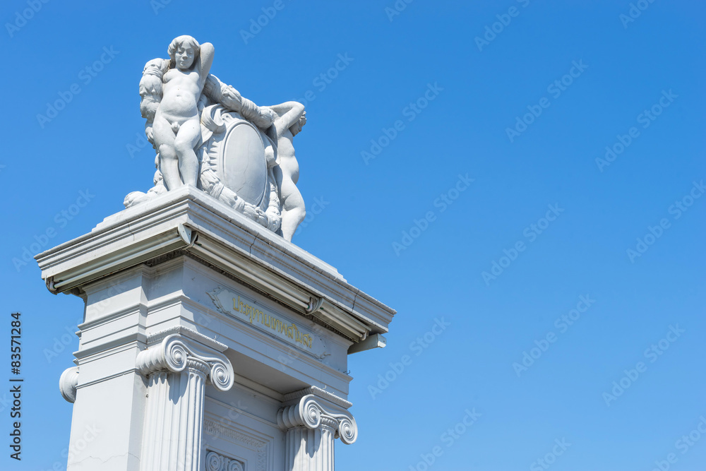 Contemporary art of angel statue of Ananda Samakhom Throne Hall Contemporary art of angel statue of Ananda Samakhom Throne Hall