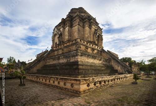 Sunset   Wat Chedi Luang in Chiangmai Thailand