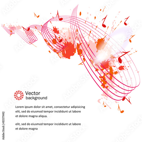 Abstract musical background