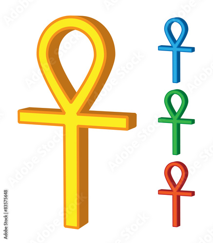 3d ankh symbol