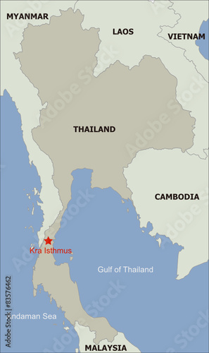 The Location of Kra Isthmus