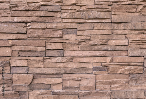 Brown marble brick wall abstract for background