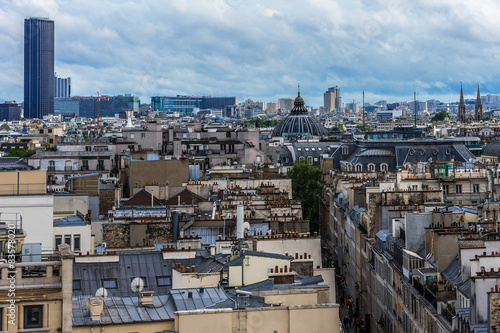 Panorama of Paris. View from Printemps store. France. © dbrnjhrj
