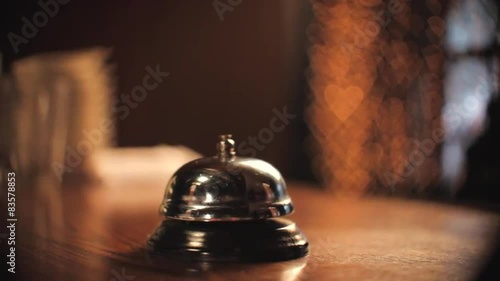 Service Bell Ring on Restaurant Counter