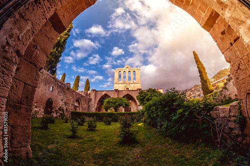 Bellapais Abbey, front view. Kyrenia, Cyprus photo