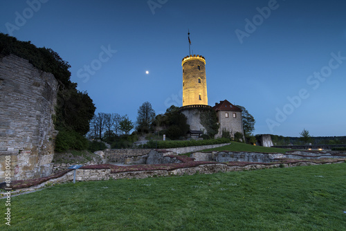 Bielefeld - Sparrenburg at night photo