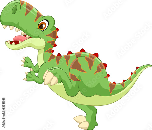 Cartoon Cute tyrannosaurus cartoon
