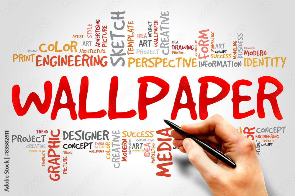 WALLPAPER word cloud, business concept WALLPAPER word cloud, business concept