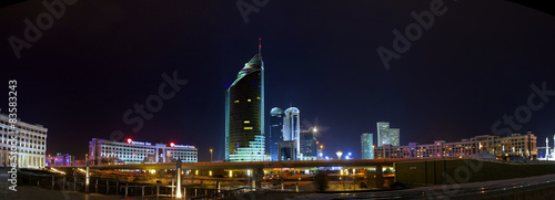The Capital of Kazakhstan a Astana city. Night shoot.