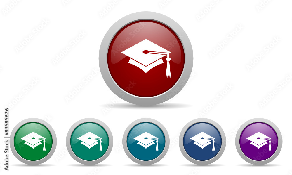 education vector web icon set education vector web icon set