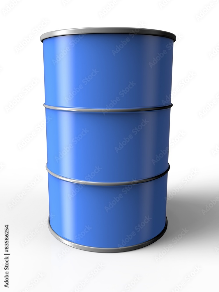 Blue oil drum Blue oil drum