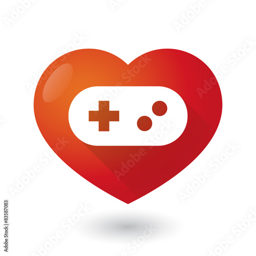 Heart icon with a game pad