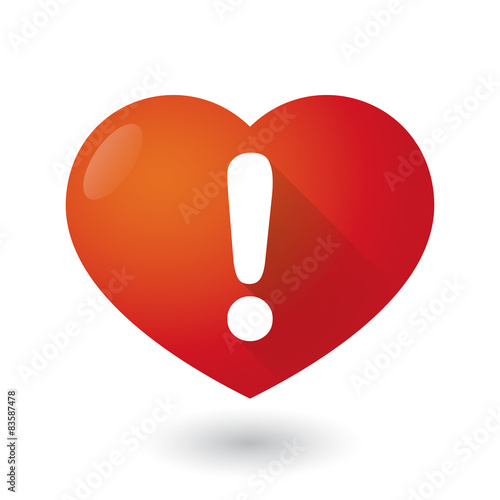 Heart icon with an exclamation sign