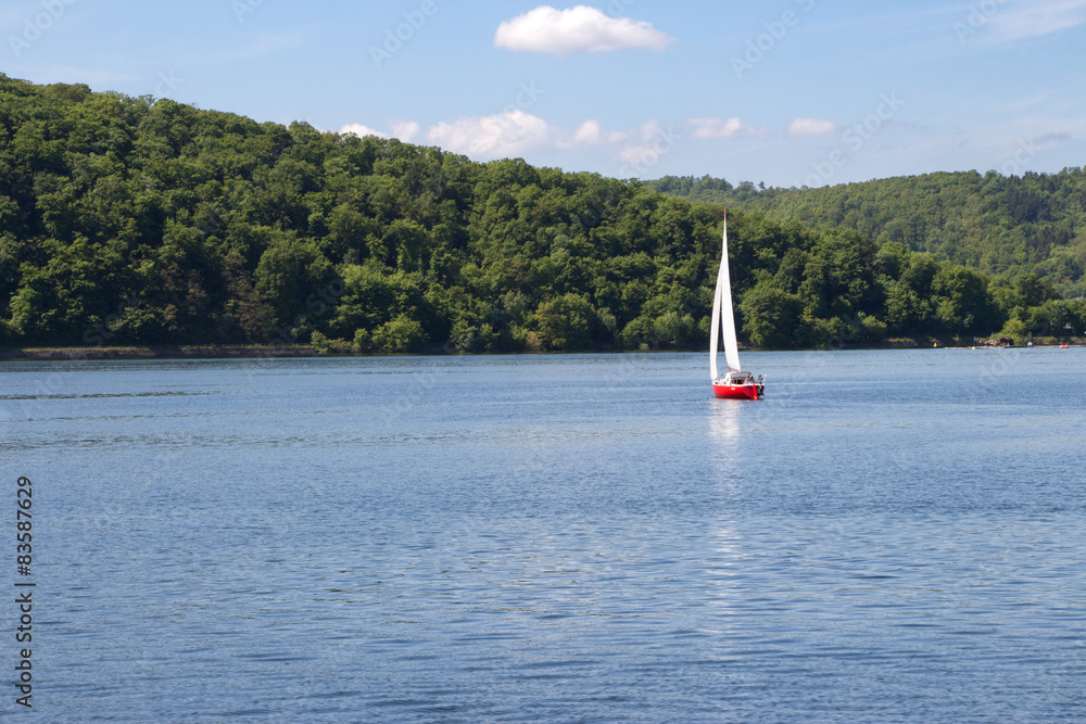 Fototapeta premium Das Boot und der See