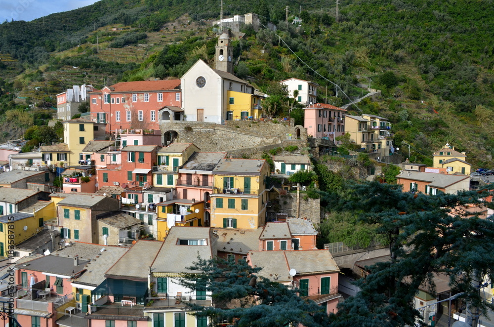 Central square of Vernazza, Cinque Terre, Italiy