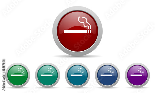 Free Download cigarette vector web icons set - GFXLoad
