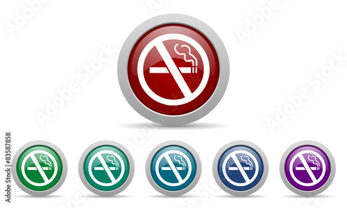Free Download no smoking vector web icons set - GFXLoad