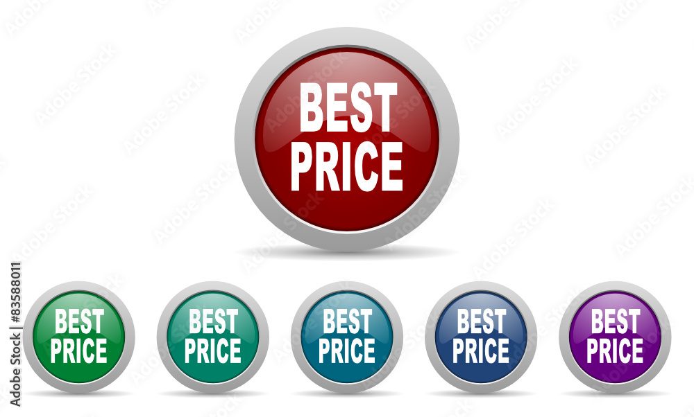 best price vector web icons set best price vector web icons set