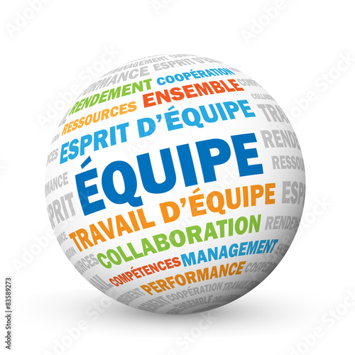 Sphère "EQUIPE" (travail esprit performance objectifs)