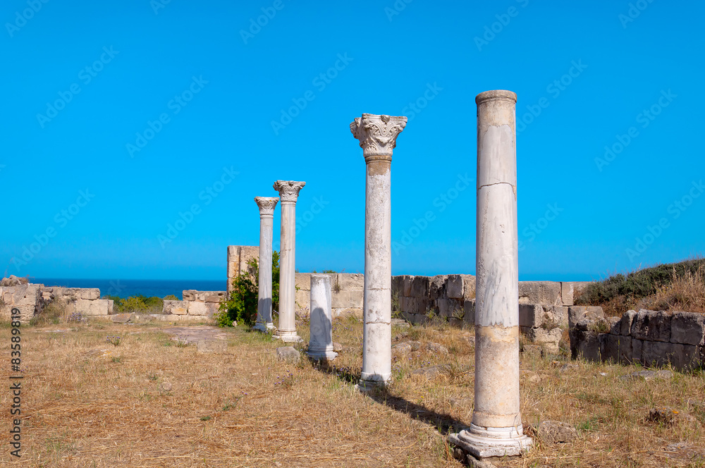 Ancient ruins of Salamis in Cyprus
