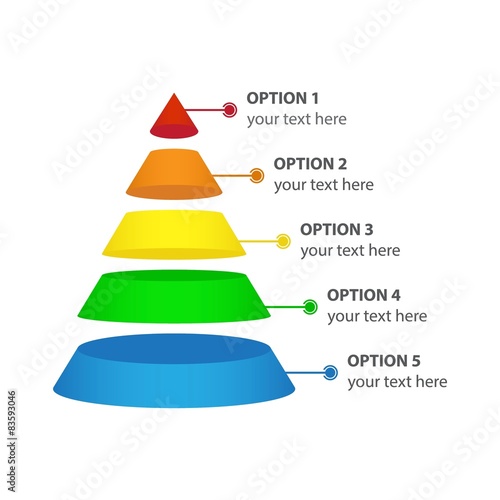 Vector Infographic of Marketing Pyramid