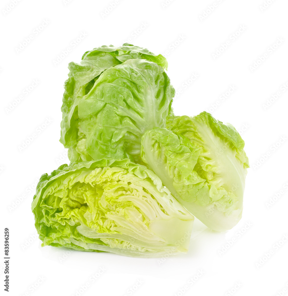 Romain Lettuce isolated on a white background Romain Lettuce isolated on a white background