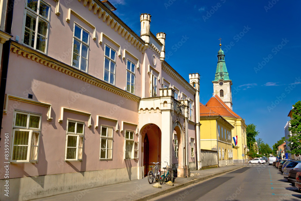 Historic architecture of town Bjelovar