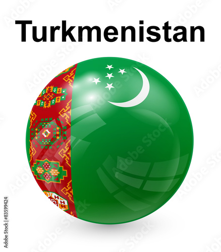 turkmenistan official state flag #83599424