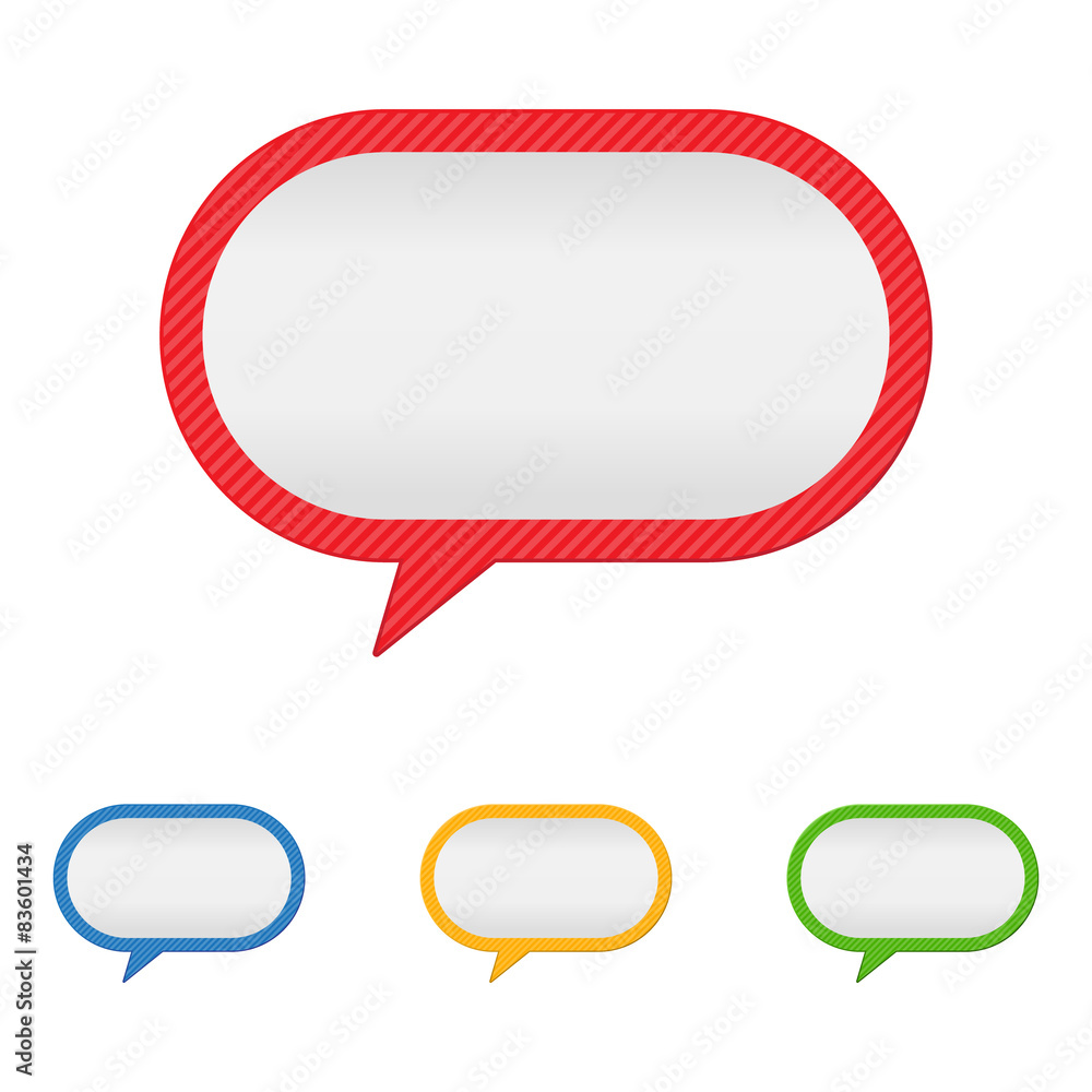 Naklejka premium Speech Bubbles