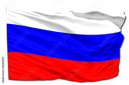 Russia waving flag