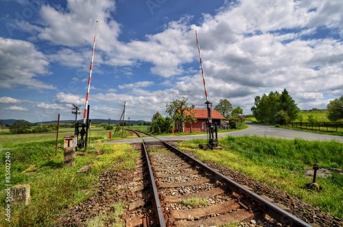 Old railroad crossing