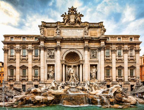 Obraz na płótnie Fontana di Trevi, Nicola Salvi, Rome, Italy. w salonie