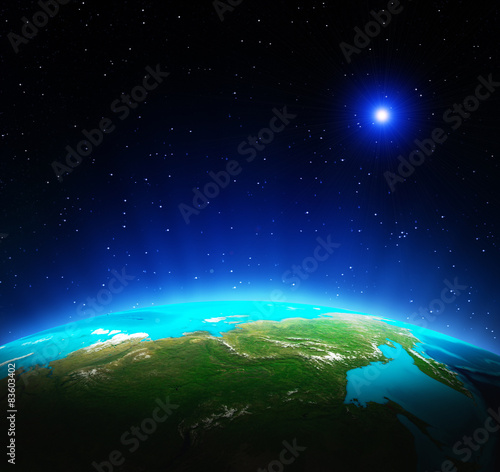 Fototapeta Naklejka Na Ścianę i Meble -  Planet from space