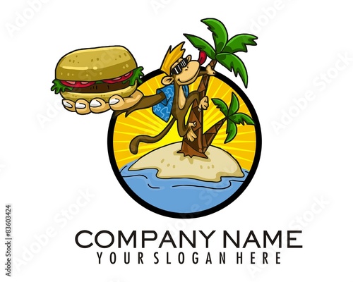 monkey show off burger