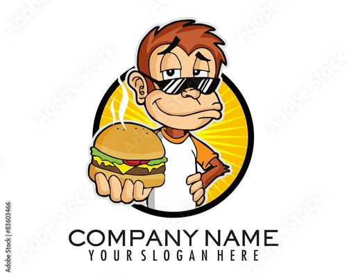 monkey show off burger