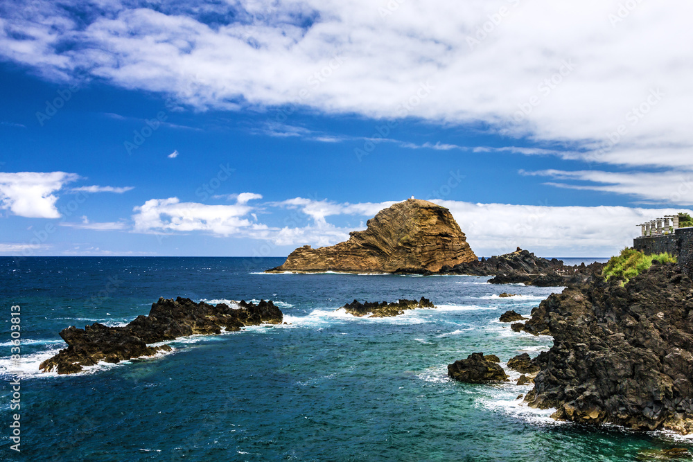 Madeira island seaside, Porto Moniz, Portugal