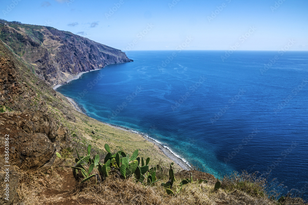 Ocean view, Madeira island seaside, Portugal Ocean view, Madeira island seaside, Portugal