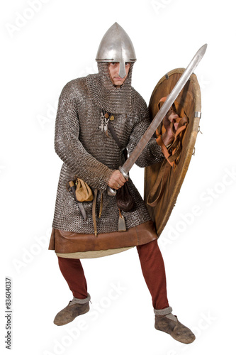 Norman knight dressed warrior 2nd half of the 11th century.