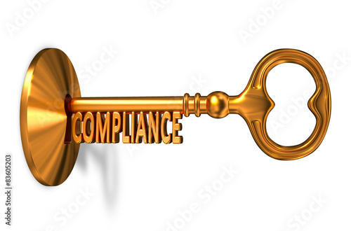 Compliance - Golden Key is Inserted into the Keyhole.