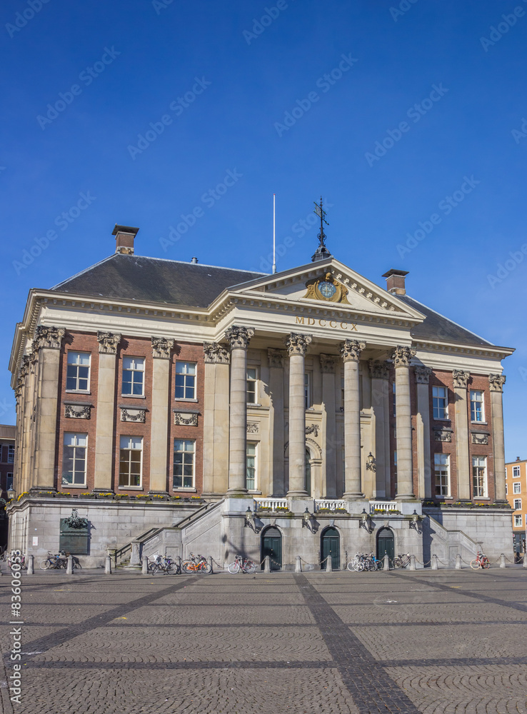 City hall in the center of Groningen